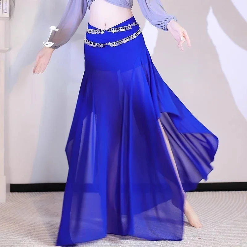 Customized New Belly Dance Costumes Practice Dress Top Skirt Color Contrast Performance Costume Oriental Dance Skirts