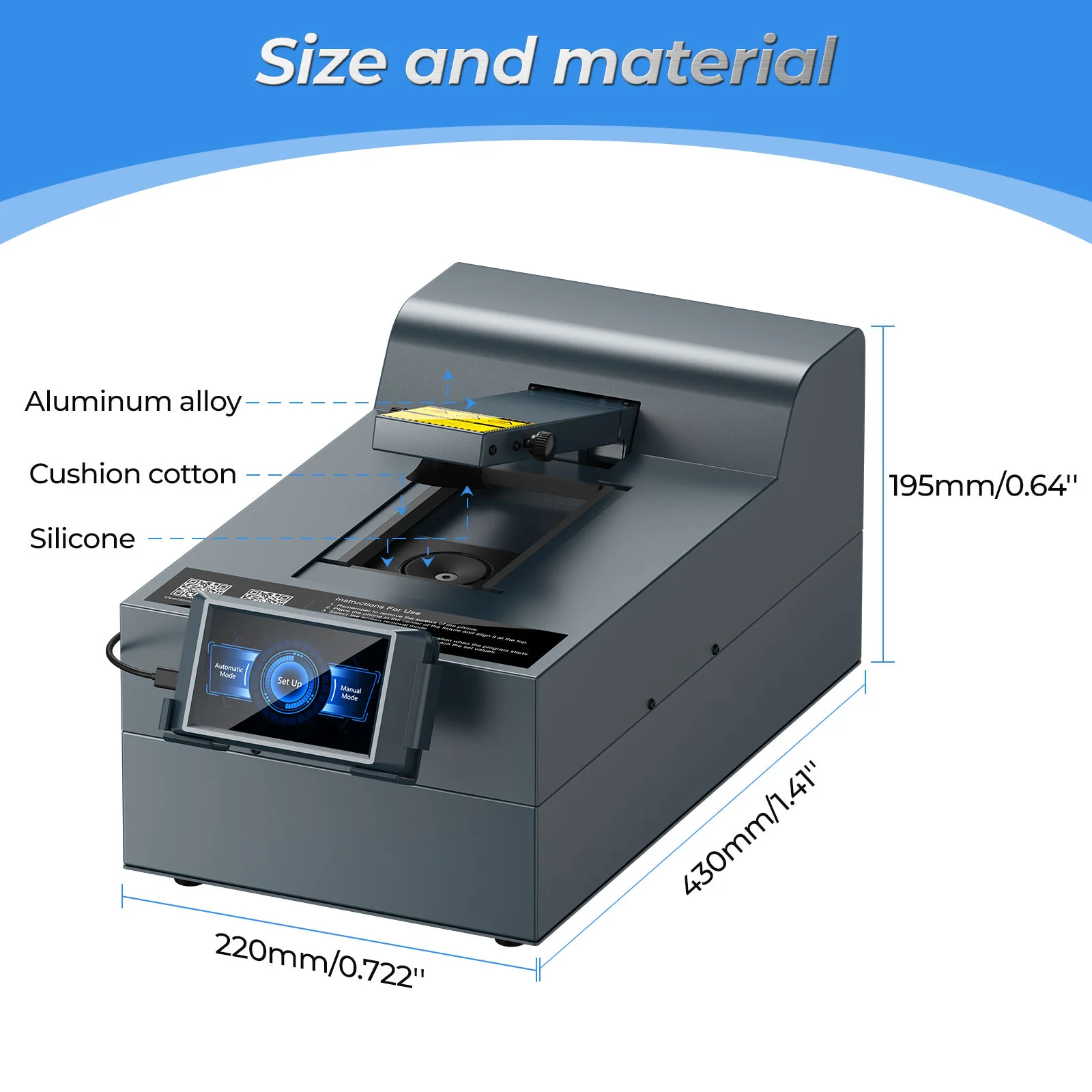 Fully automatic mobile phone repair and assembly screen repair disassembly and separation machine efficiently reduces damage