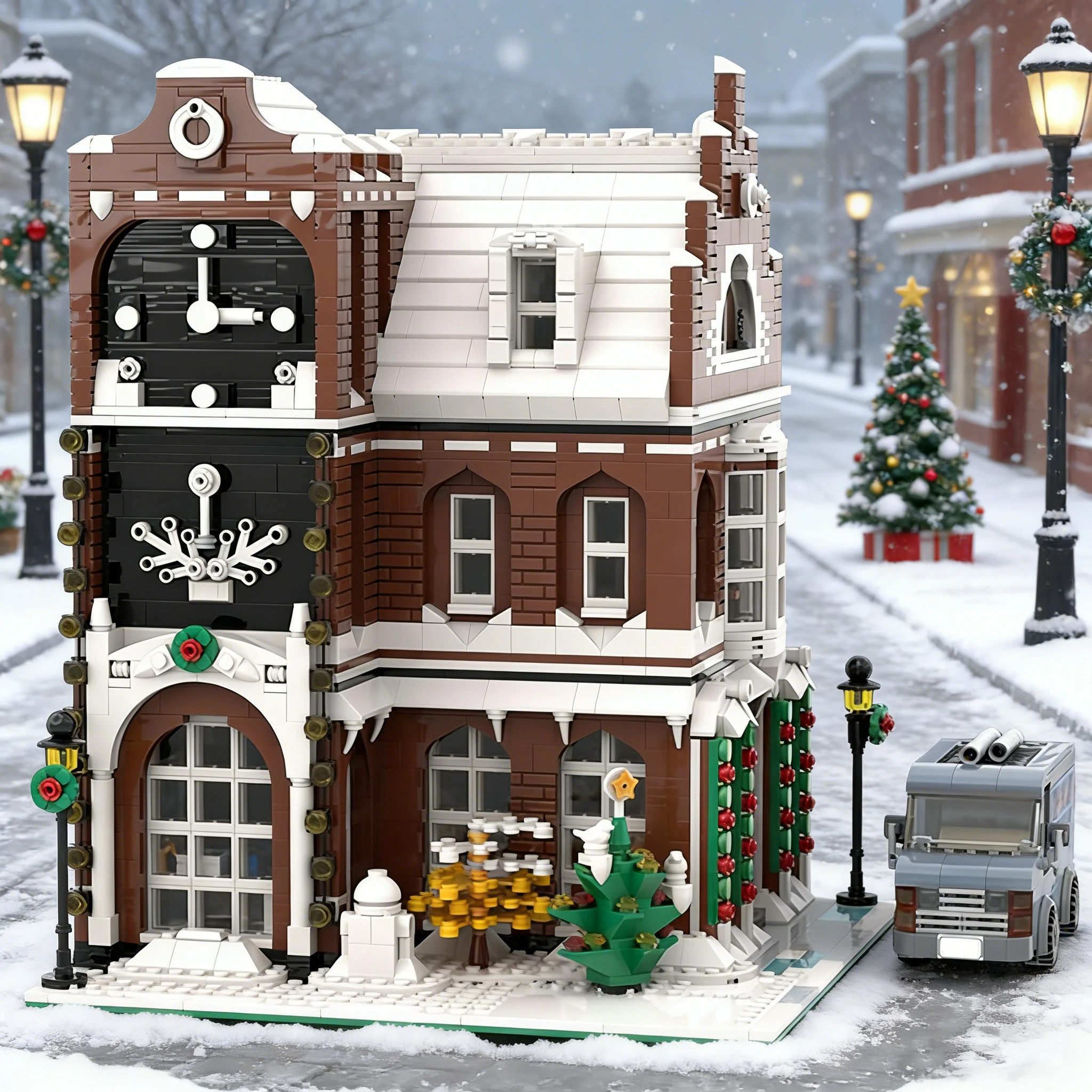 3089 PCS Customize Bistro MOC Customize Modular Building Block Simple Creative Design Popular Kids Model DIY Assembly Toy Gift