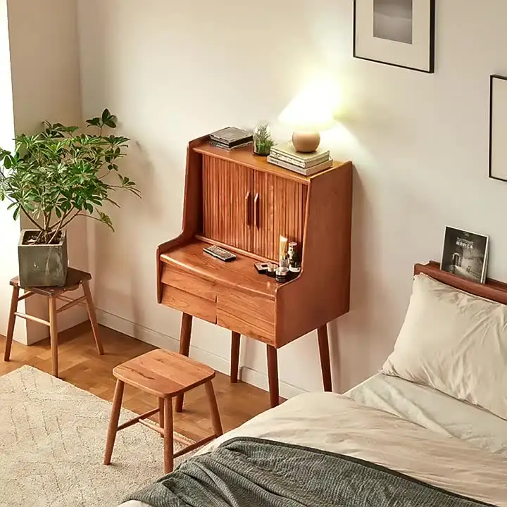 Decorate Your Space With Style: Cherrywood Shutter Dressing Table For Minimalist Bedrooms AliExpress Exclusive! Decorate Your Space With Style: Cherrywood Shutter Dressing Table For Minimalist Bedrooms AliExpress Exclusive!