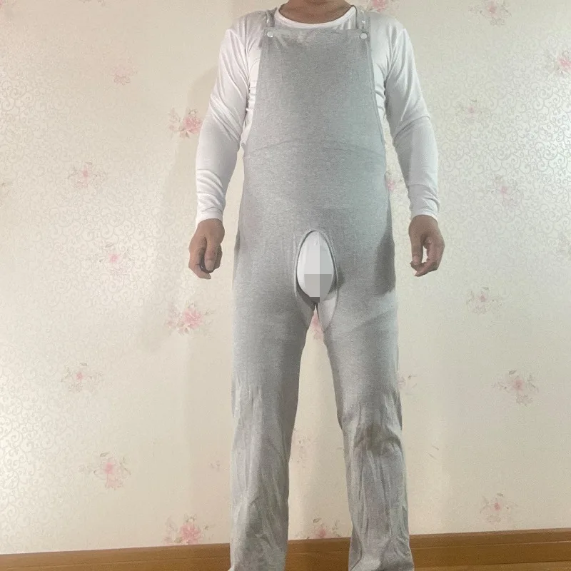 Adaptive Zip Up Jumpsuit for Elderly Memory Care Needs Soft Restraint Clothing Full Body Romper Easy Access Wear Non Irritating