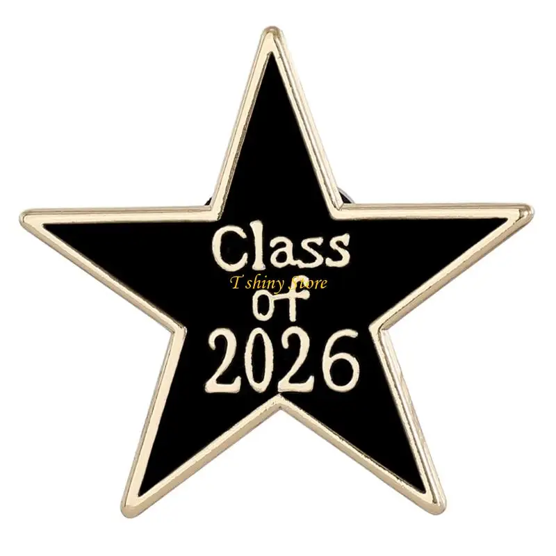 N58F Polished Alloy Doctoral Hat Badge For 2026 Graduation Season 25mm Diameter Academic Pin Perfect For Gifts And Occasions