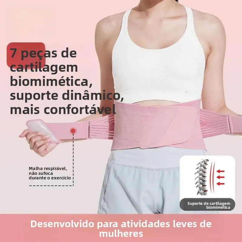 sports-lumbar-support-belt-women's-running-fitness-training-breathable-fixed-abdomen-shaping-waist-support-band