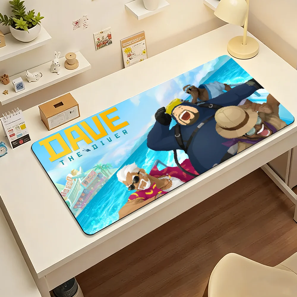 Game Daves the Diver Mouse Pad Large Non-Slip Waterproof Mat Stitched Edge Keyboard Pad for Gaming Daily Office - view 4