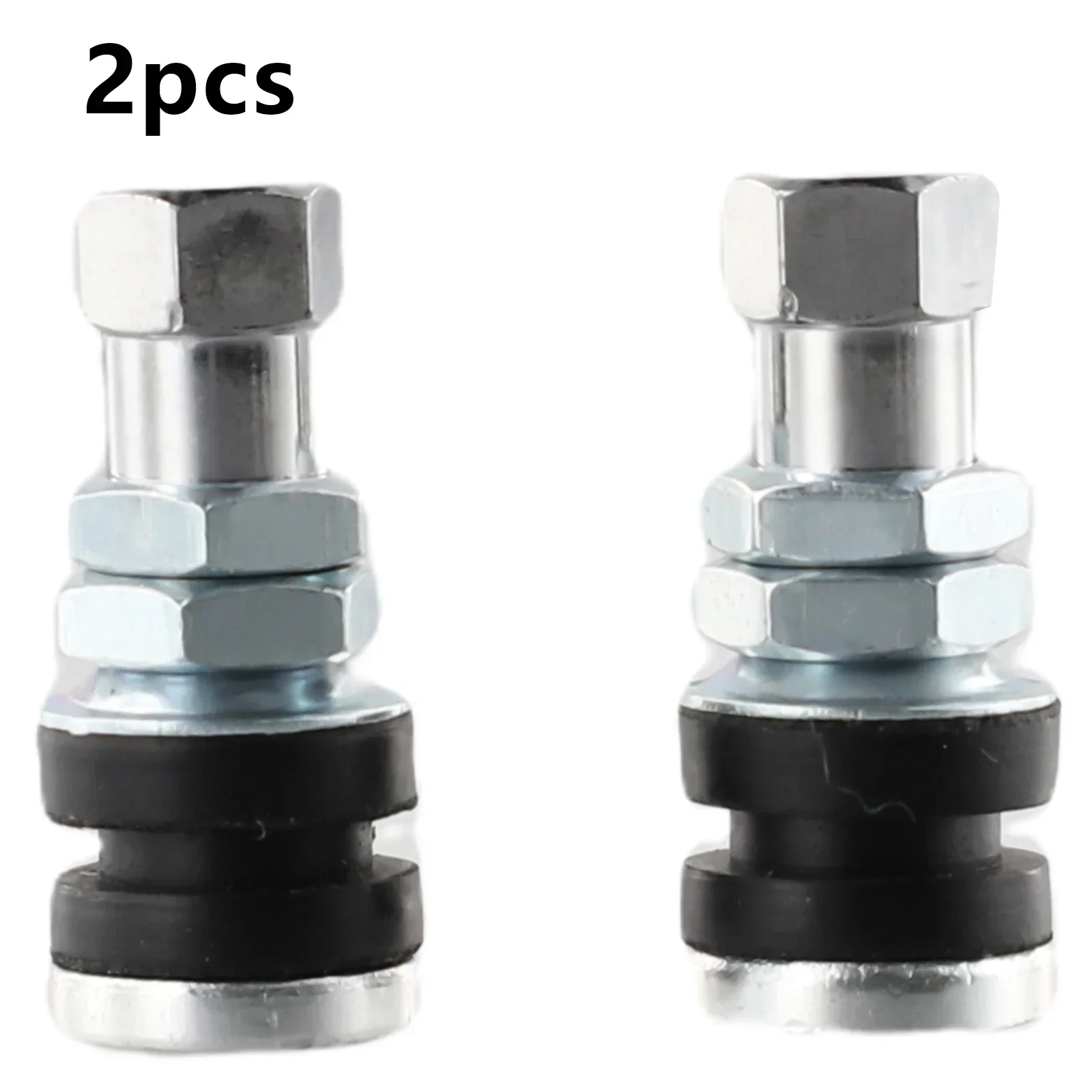 

2pcs Car Tubeless Vacuum Tire Valve Stems Dust Silver Tire Valve Short Stems Car Tire Valve Short Stems Auto Replacement Parts