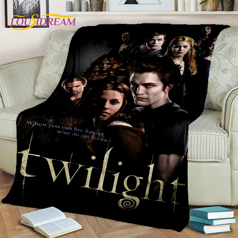 

Movie The Twilight Saga Bella Edward Blanket,Soft Throw Blanket for Home Bedroom Bed Sofa Picnic Travel Office Cover Blanket Kid