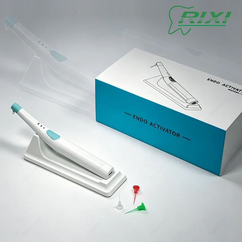 

RIXI Dental Endo Activator Ultrasonic Root Canal Irrigator With 3 Size Activator Tips Cordless For Root Canal Treatment Tool