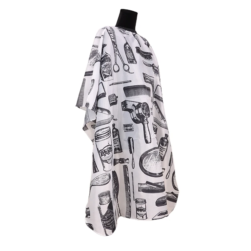 Waterproof Haircut Cape Cloth Cutting Hair Pattern Salon Barber Cape Hairdressing Hairdresser Apron Wrap Gown Tools Barber Apron