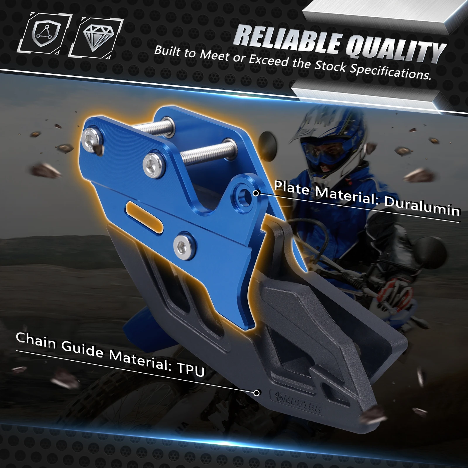 NICECNC Per Yamaha WR250R WR250X WR 250R 250X 2007-2022 2021 2020 2019 Guida Catena Pignone Catena Della Copertura Della Protezione Della Protezione