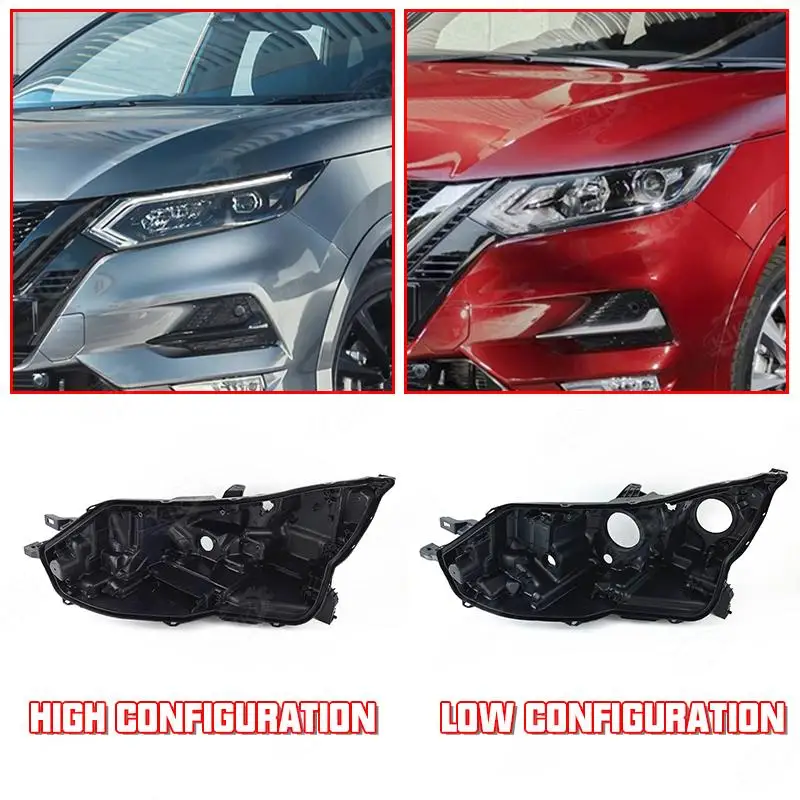 Front Headlight housing back Fit For Nissan Qashqai 2019 2020 Headlamp House front Headlight housing back Automotive Parts