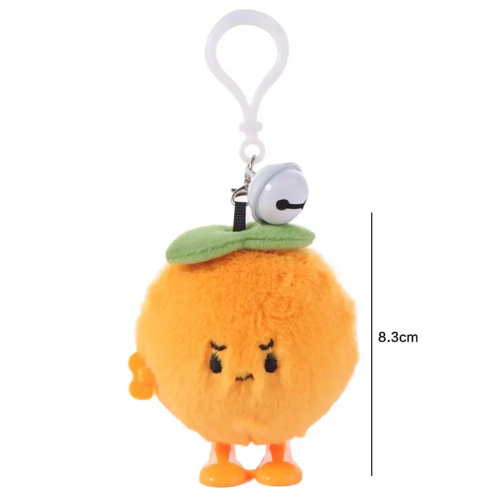 

Kawaii Bag Hanging Tangerine Keychain Fluffy Stuffed Orange Key Chain Cartoon Squeeze Tangerine Car Key Ring Creative Gift