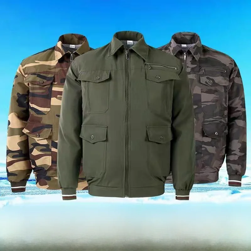 Summer Air Conditioning Work Uniform Men's Labor Protection Clothing Fan Operated Outdoor Heat Reduction Construction Site