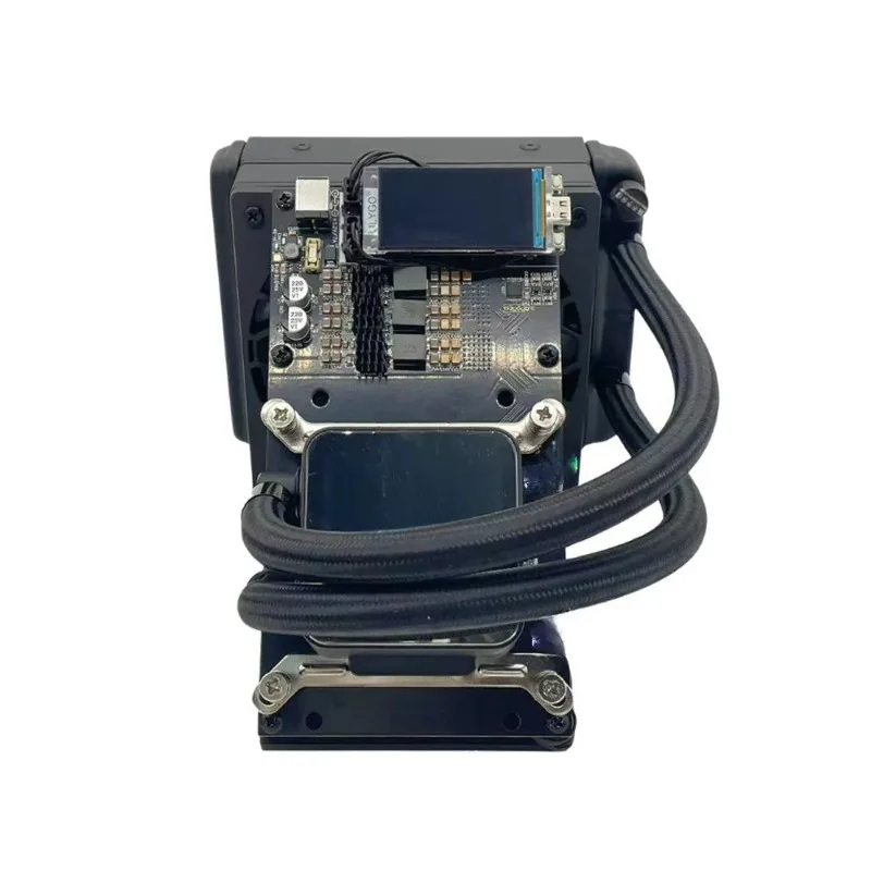 Latest Triangular Bracket Water Cooling NerdQaxe++ 4.8TH/s Asic Bitcoins Miner Solo BTC 2.4G WiFi BTC 80W Mining Machine