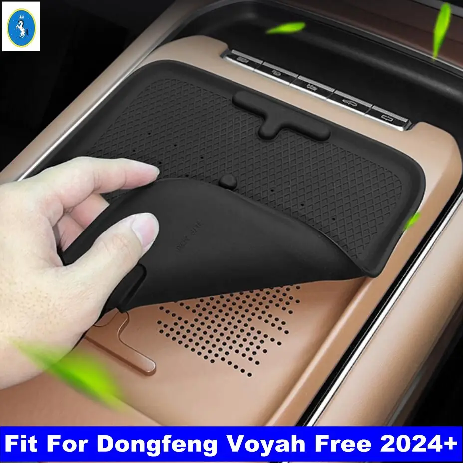 For Dongfeng Voyah Free 2024 Wireless Phone Charging Decor Silicone Non-slip Anti-Skid Pad Car Interior Silica gel Accessories