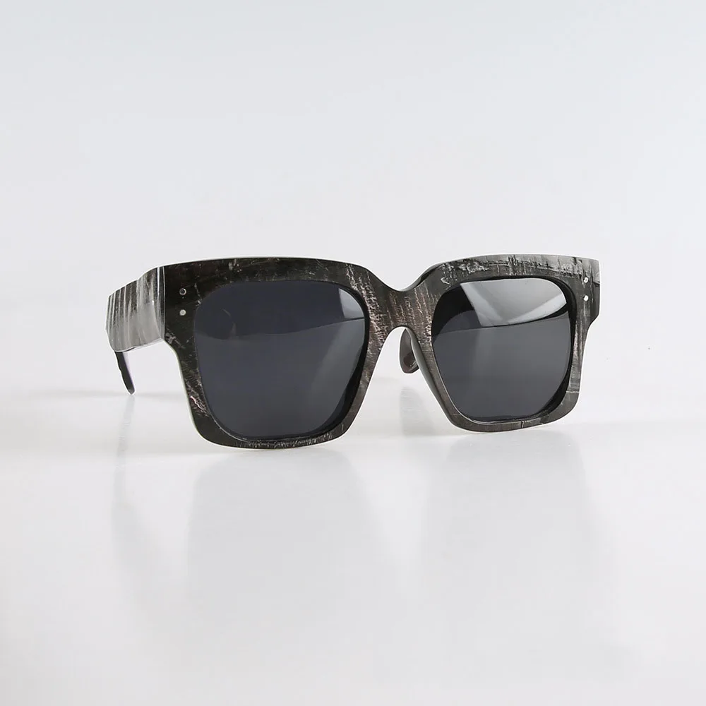 Women Sunglasses Men Antique Square Handmade Natural Horn Sunglass Man Vintage Oversize Retro Polarized Eyeglass Frames