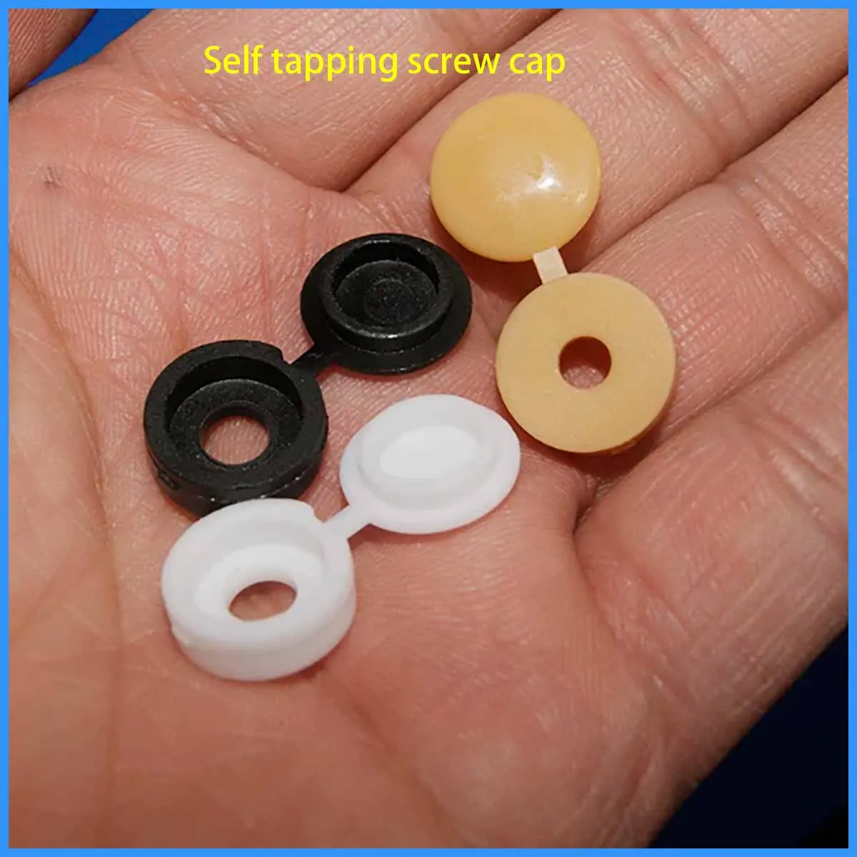 

M4 M5 Plastic Connected Thickened Screw Decorative Cover Self Tapping Screw Protective Hole Plugs Furniture Cover Cap