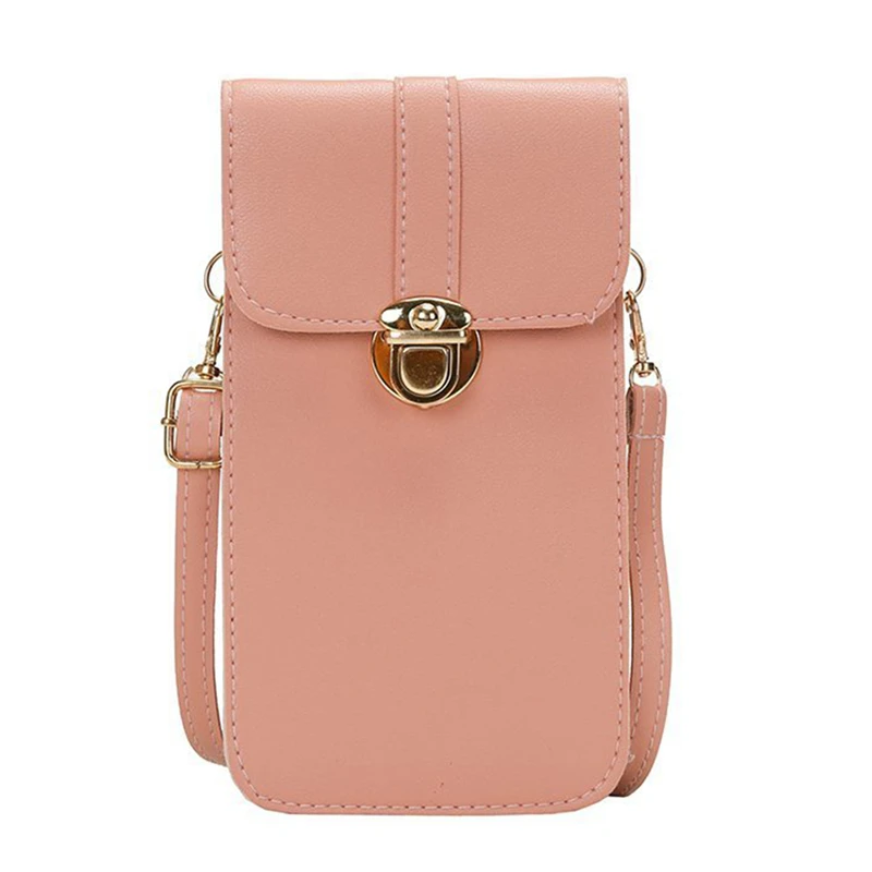 Retro Girl Buckle Coin Purse New Women Shoulder Bags Pu Leather Phone Messenger Bag Fashion One Shoulder Messenger Bags