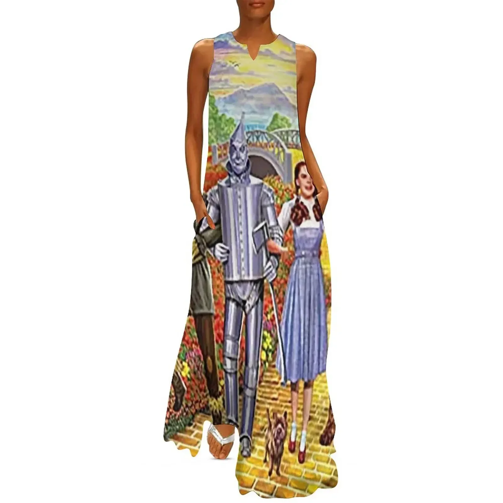

Follow The Yellow Brick Road - Wizard Of Oz Long Dress dresses for women long sleeve dresses Women's long dress Dress