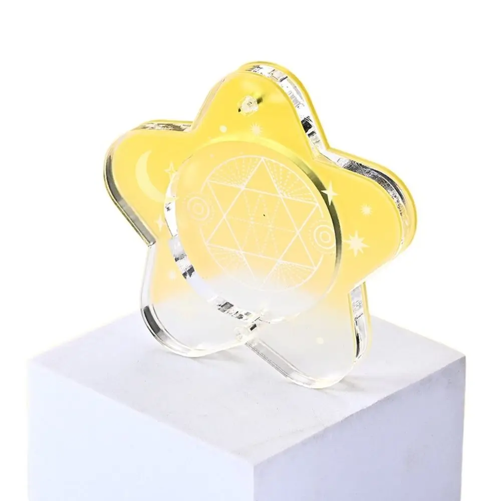 Japanese-Style Anime Badge Storage Box Acrylic Mini Badge Display Cases Portable Transparent Window Badge Protector Cover