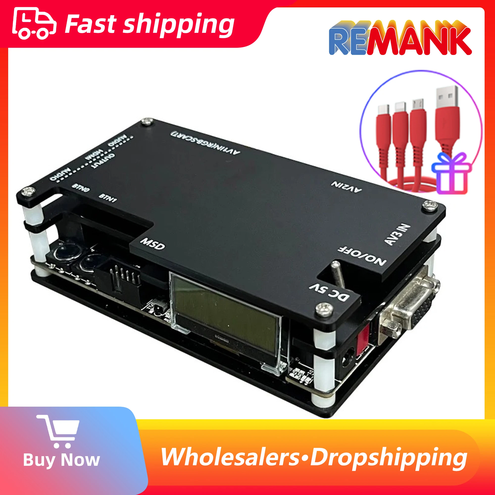 

REMANK OSSC Open Source Scan Converter HDMI Adapter For PS2/Sega/Saturn For Nintendo 64/PC Engine OSSC HDMI Converter Adapter