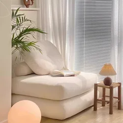 Flannel Sponge Living Room Sofas Folding Luxury Nordic Modern Single Sofa Multifunctional Comfortable Living Room Furniture