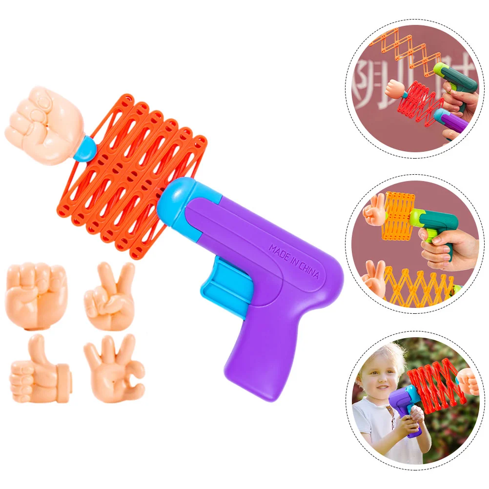 Retractable Fist Toy Office Prank Props Toys for Toddler Semicircle Plastic Kids Party