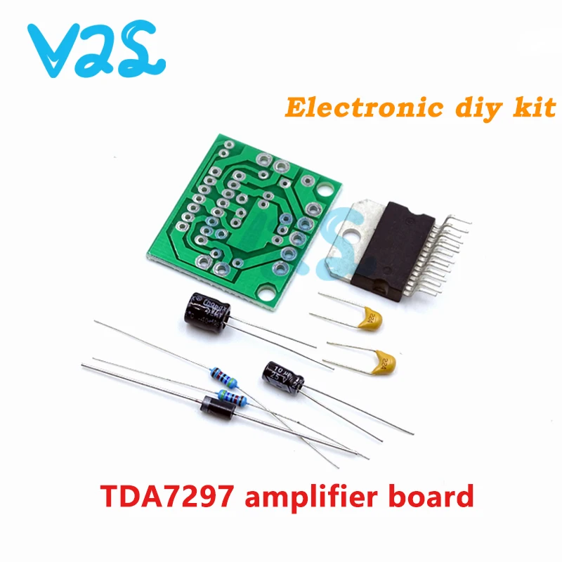 TDA7297 amplifier board spare parts dc 12v grade 2.0 dual audio encoding 15w electronic diy kit