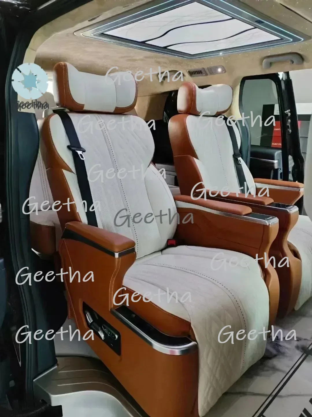 

Роскошное сиденье капитана из натуральной кожи для MPV Metris Vito Sprinter с беспроводной зарядкой и режимом невесомости