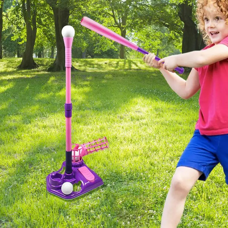 Lanceur de Baseball Multifonctionnel pour Jeune, Ensemble de dehors d'Entraînement dans le Jardin, Machine d'Entraînement pour Enfant