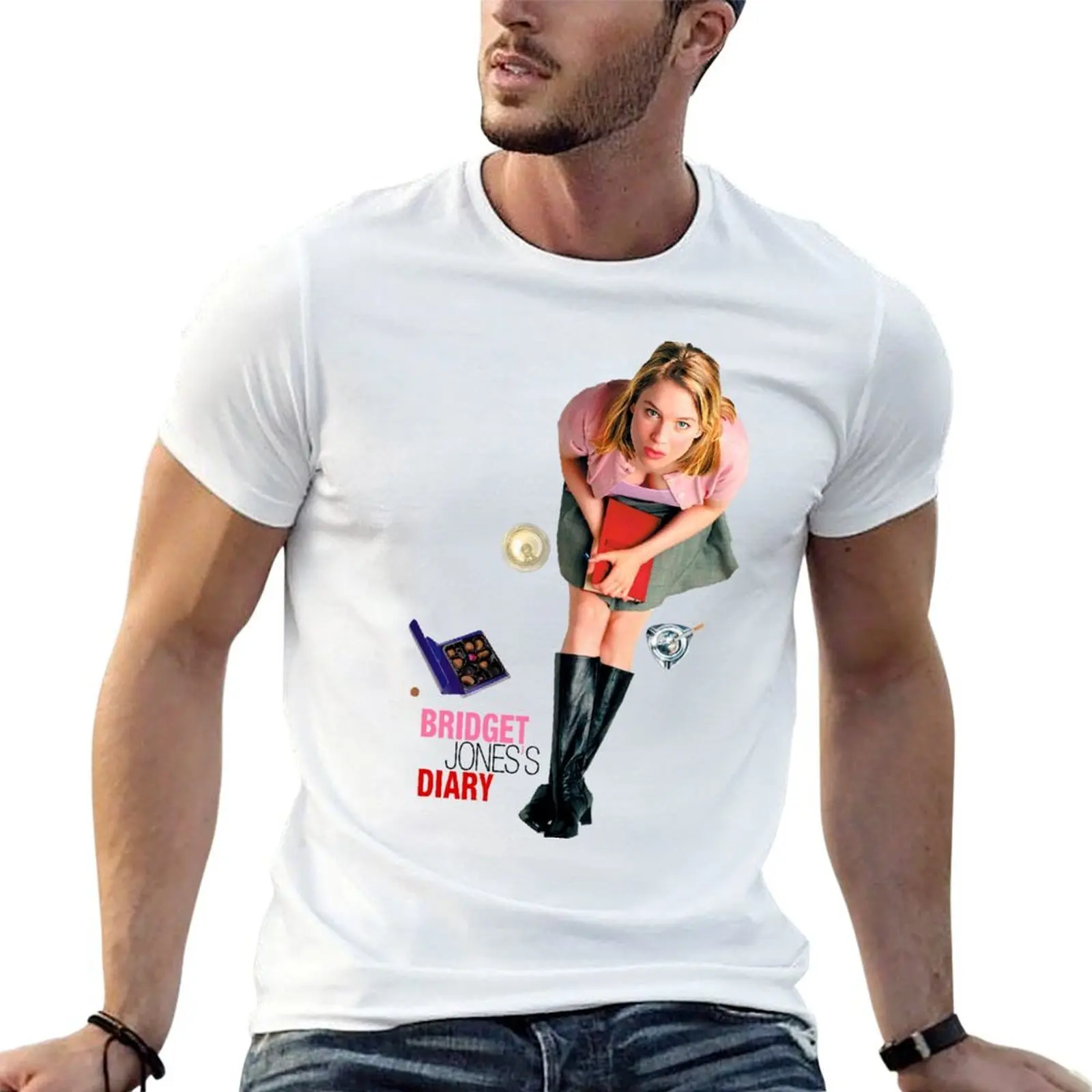 Bridget Jones Diary T-Shirt basketball graphic tees shirts graphic tee Men's cotton t-shirt