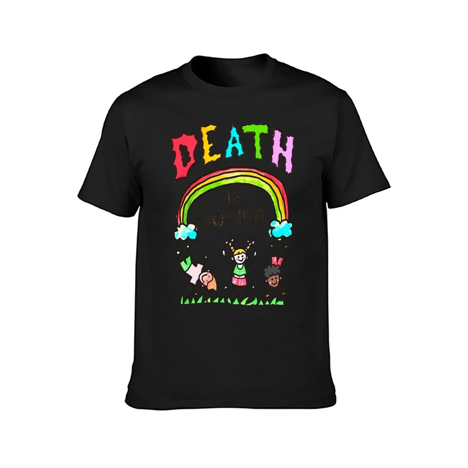 Death Is Comming T-Shirt sports fans funnys men workout shirt