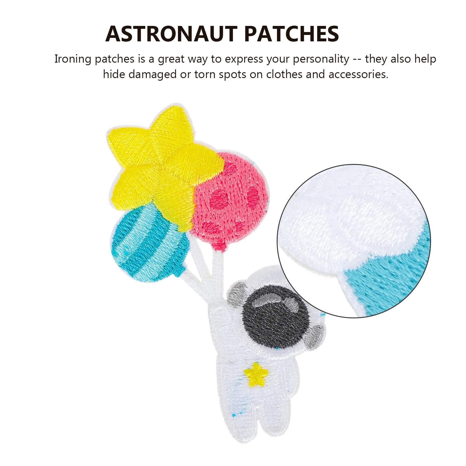 

5Pcs Embroidered Astronaut Clothes Patches Durable Repair Appliques for DIY Sewing Decor Craft Accessories Astronaut Patches