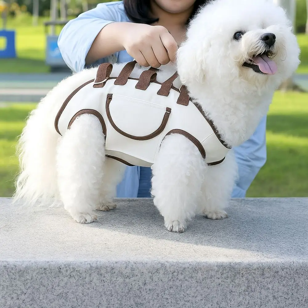 

Adjustable Dog Carrier Backpack Labor Saving Breathable Dog Outing Bag Soft with Leash Pet Strap Artifact for Cats and Dogs