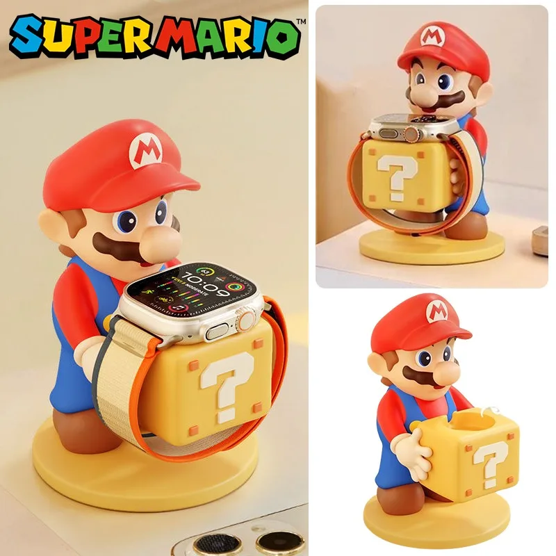 

Super Mario Charger Stand for Apple Watch 9 8 7 6 5 4 IWatch 3 2 1 SE Xiaomi Mi Watch Desktop Holder Anime Funny Charging Base