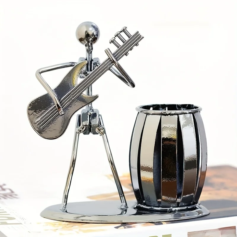 

Rocker-Guitar Pen Holder Desk Organizer Cup for Music Enthusiasts, Lightweight Design, Great Gift for Musicians