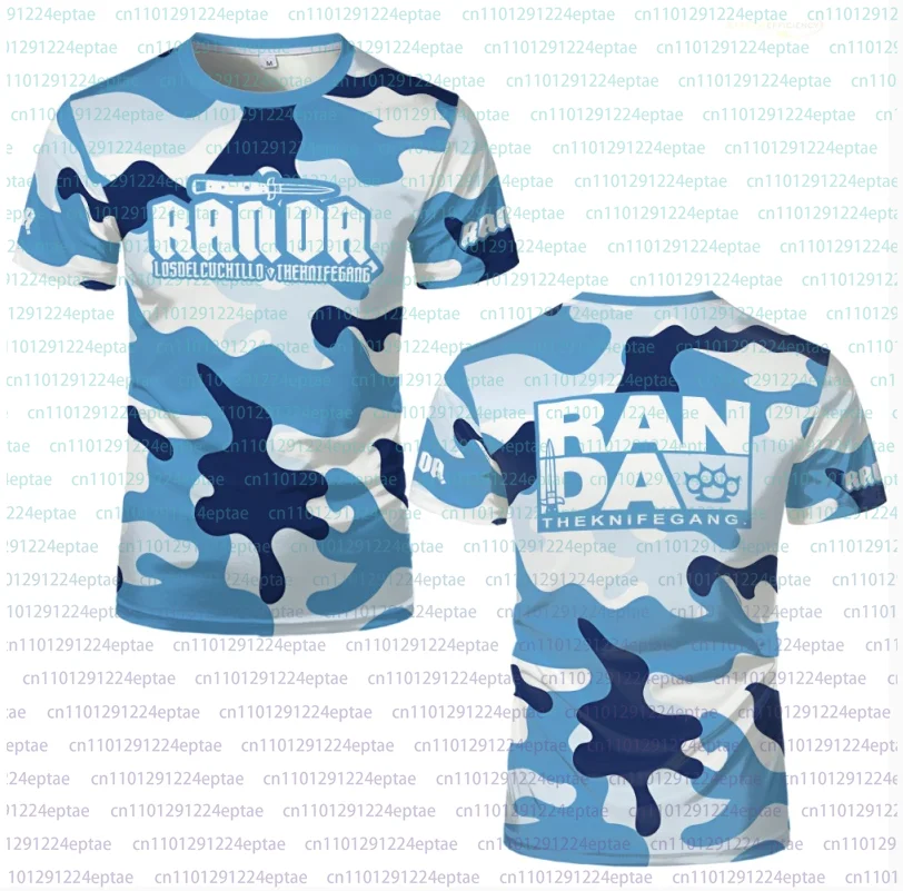 Summer 3D Print Boxing RANDA Jersey Breathable Sportwear Men Outdoor Casual Military Camouflage Short Sleeve Tops Male T-shirt