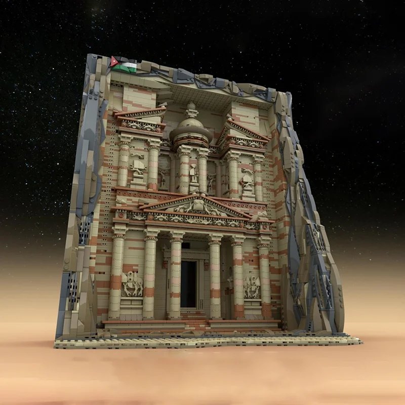Petra Treasure House Modular MOC Creative Street View ชุดอาคารบล็อกอาคาร DIY การศึกษาชุดประกอบของขวัญ
