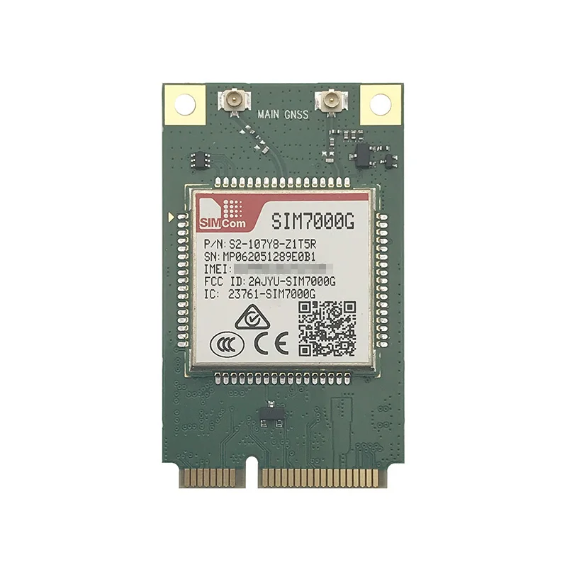 

Новый оригинальный модуль SIMCOM SIM7000G MINI PCIE, глобальный диапазон GNSS-приемника, четырехдиапазонный модуль GPRS/EDGE, совместимый с SIM900