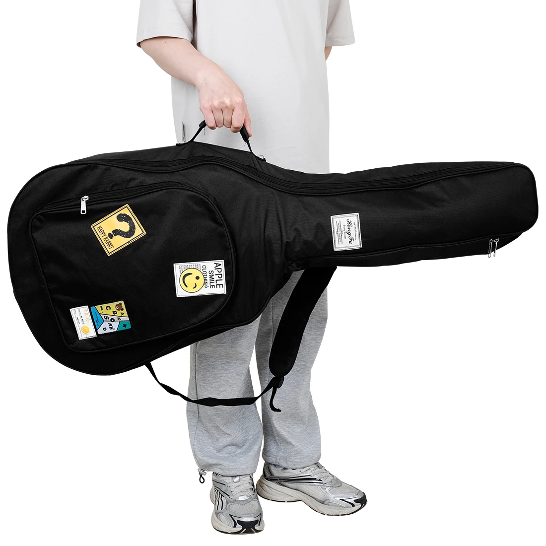 40/41 Inch Guitar Bag Waterproof Rip-stop Oxford Double Straps Padded Guitar Case Backpack for Acoustic Classical Guitar