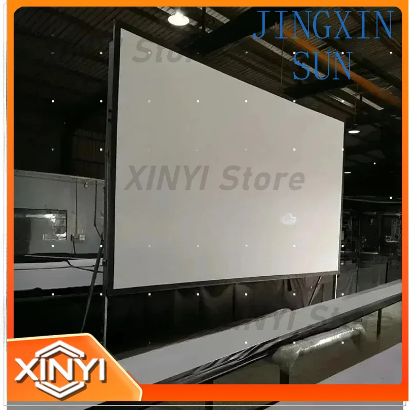 150 180 200 220 250 300 Inch 16:9 4:3 Front And Rear Fast Fold Projection Portable Outdoor Projector Screen