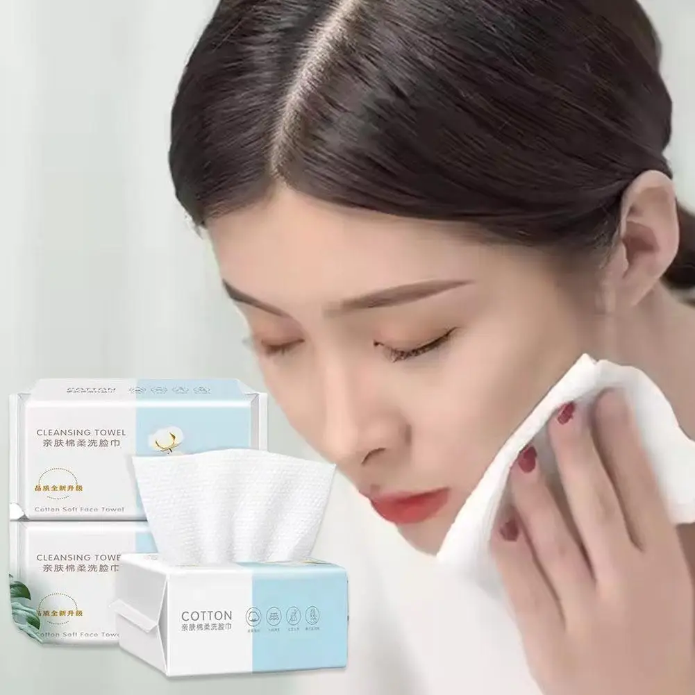 일회용 세안 타올 추출 가능한 면 소프트 케어 세척 살롱 메이크업 도구 피부 소프트 제거 타올 타월 뷰티 침대 V4M0