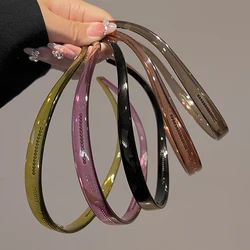 Hot Sale Sunglasses Design Hairband Plastic Transparent Non-slip Thin Hair Hoop Hairstyle Fixing Tool Hair Band Hair Accessories