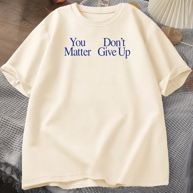 أنت يهم لا تتخلى تي شيرت رجالي مصمم ملابس الرجال الجرافيك تيز القطن السراويل كم تي شيرت الشارع الشهير ملابس للرجال #3