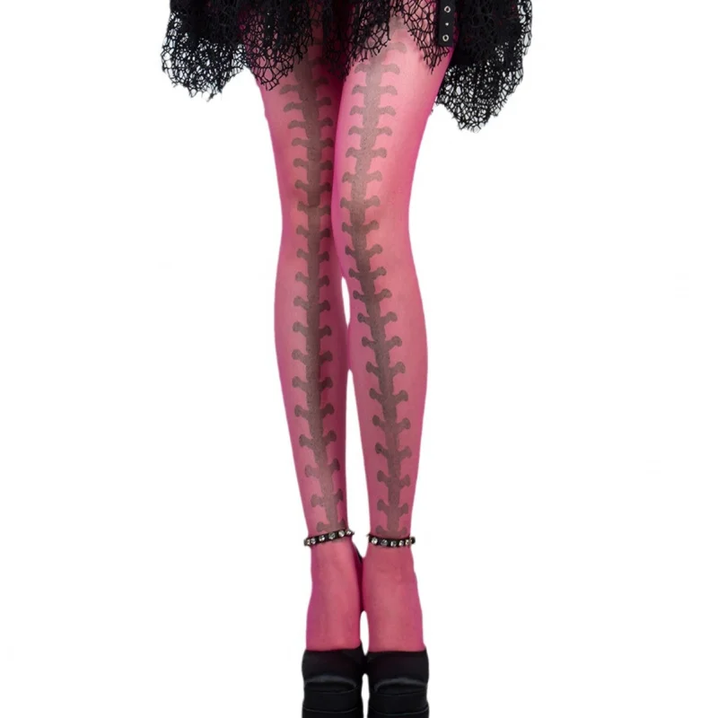 Panty Halloween & Kerstmis Persoonlijkheid Vrouw Meerdere kleuren Pantyhose Dans Feest Optreden Kousen Y2K Club Dun Lingerie.