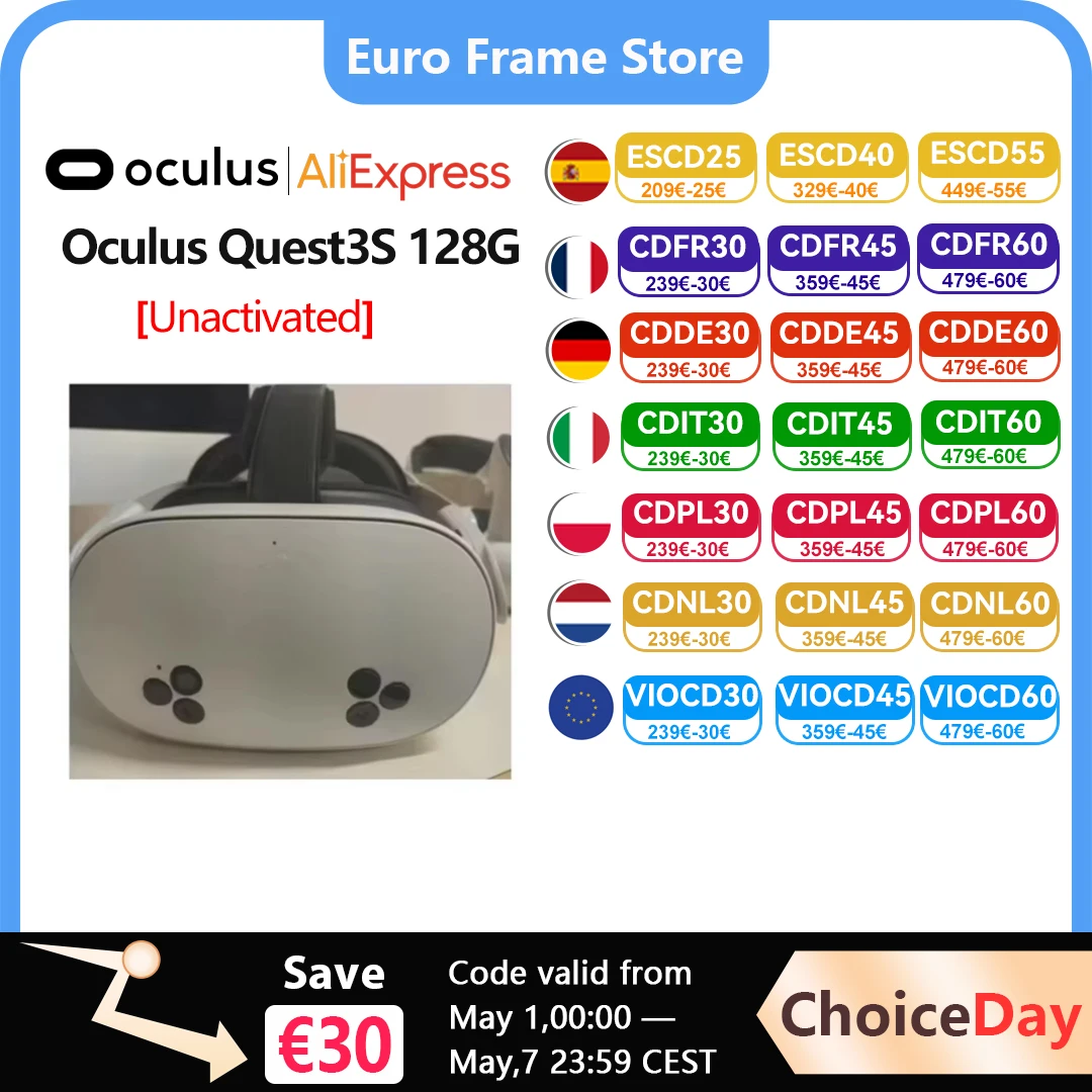 Oculus Quest3S 128G, machine tout-en-un, lunettes VR, Meta Quest3, casque intelligent à détection de mouvement VR, machine de jeu, Quest3s 128G