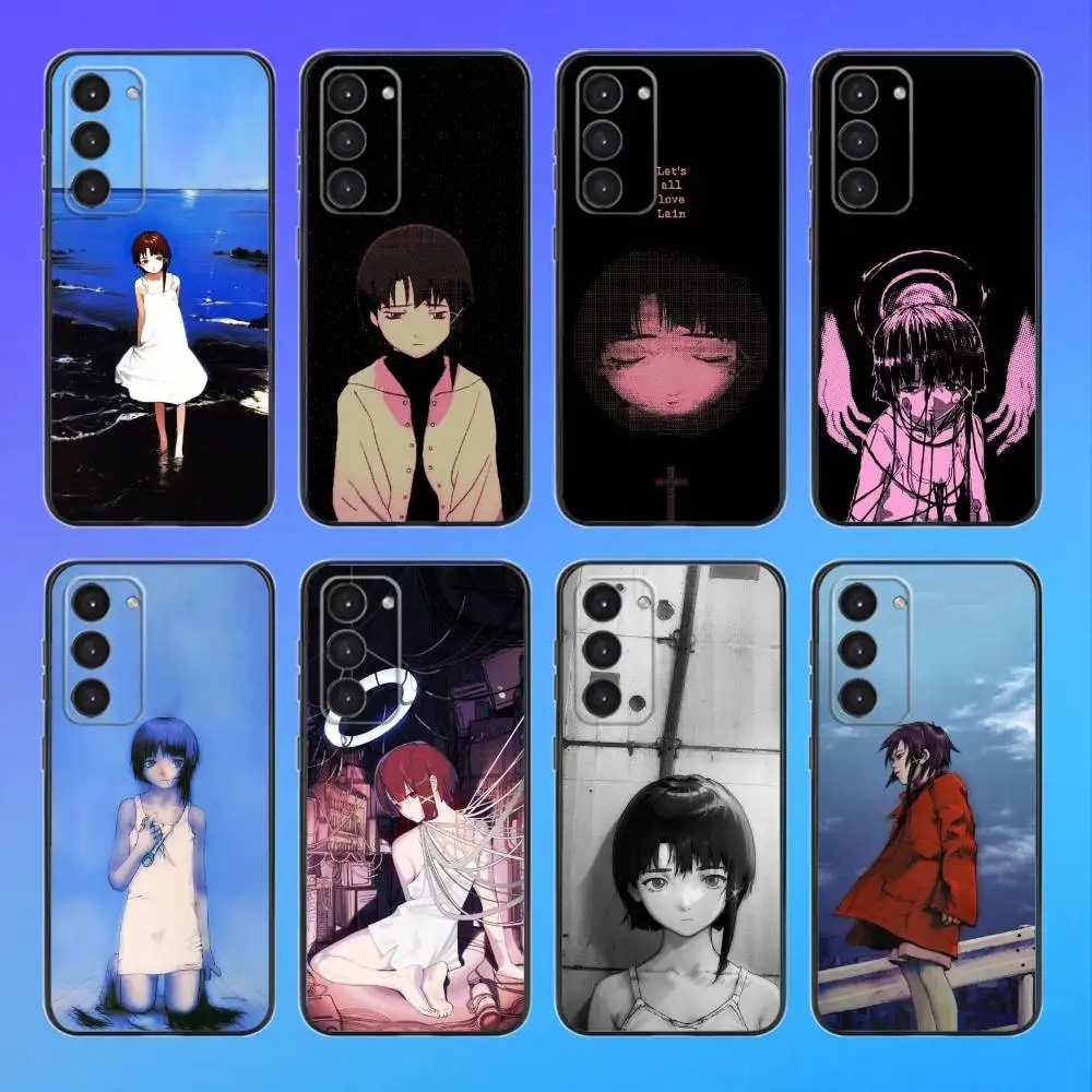 Черный мягкий чехол для телефона S-Serial Experiments L-Lain для Samsung Galaxy A73, A72, A71, A53, A52