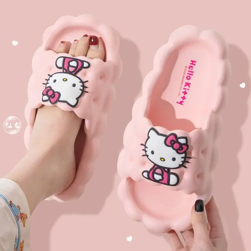 Anime Sanrio Hello Kitty pantofole Kuromi donne pantofole da interno Comzy casa antiscivolo pantofola piatta coppie diapositive primavera estate