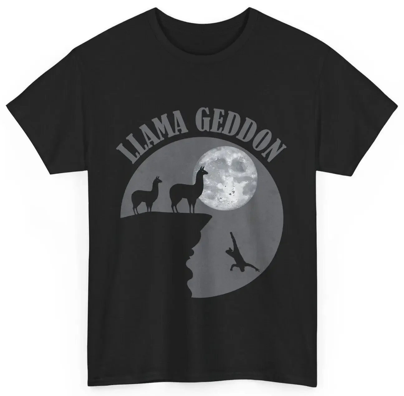 Llama Shirt, Llama Geddon T-shirt, Llama with Moon Women Men Shirt