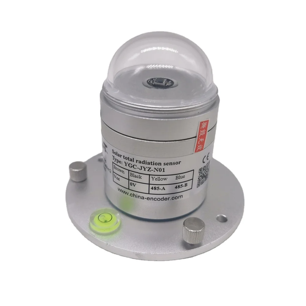Solar Radiation Pyranometer Sensor 0-1800W/m2 Range 0-5v 4-20mA RS485 Output for Environmental Monitoring