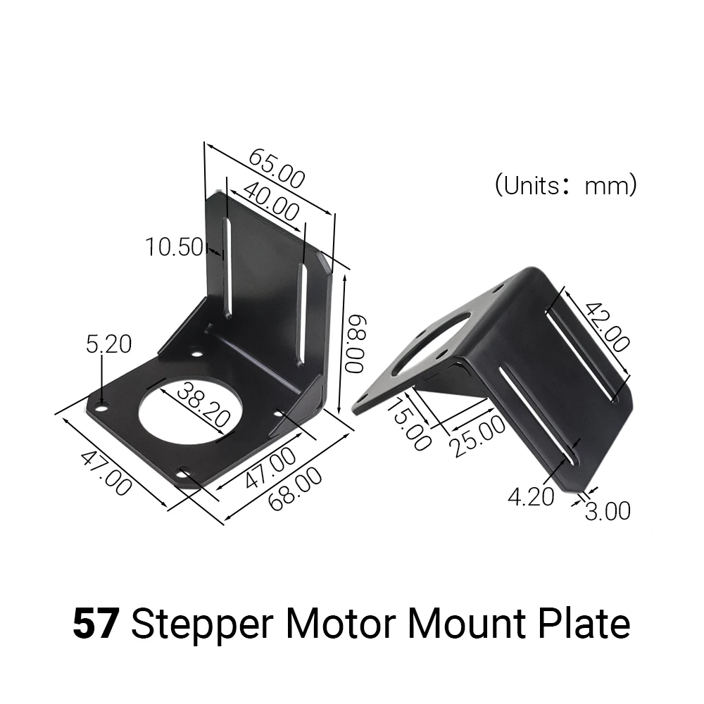 4Pcs/lot Nema23 Stepper Motor Mounting Base 17HS4401 Fixing Bracket Metal Support Connector for 57 Stepper Motor